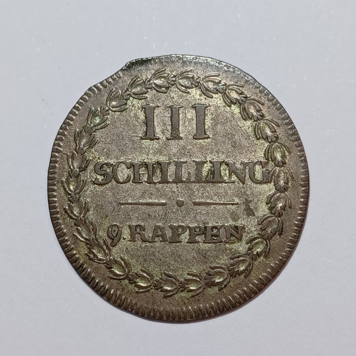 Tutti le monete: 3 Schillinge 1808 Glarus – Usato da Pfäffikon ZH venduto da Schweizer_Muenzen 1