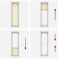 NEUES Plissee ohne Bohren 75 x 200cm hellbeige - 251043