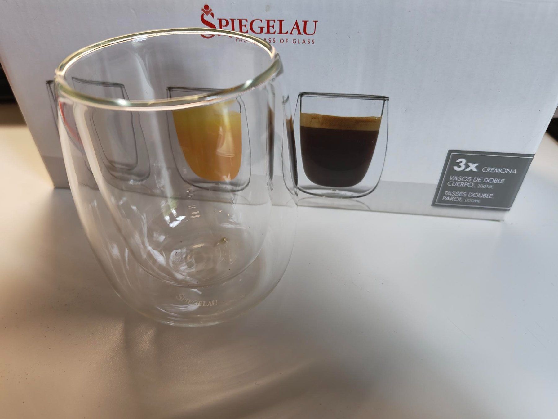 Verres: Verres à double paroi SPIEGELAU 200 ml – Neuf avec emballage d'origine à Echallens par osalsac 1