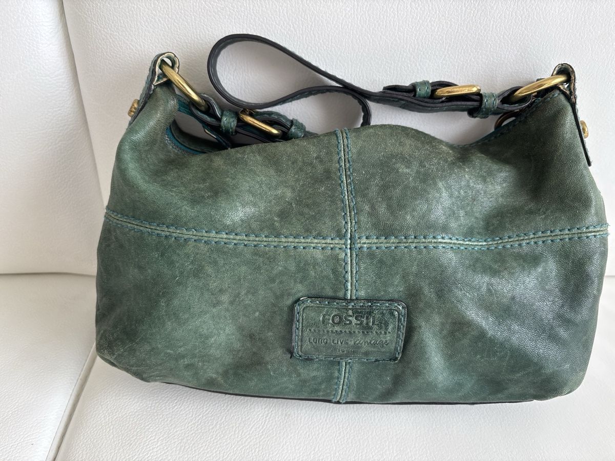 Fossil Borse da donna: Fossil Leder grün – Usato da langenthal venduto da rundholz7 5
