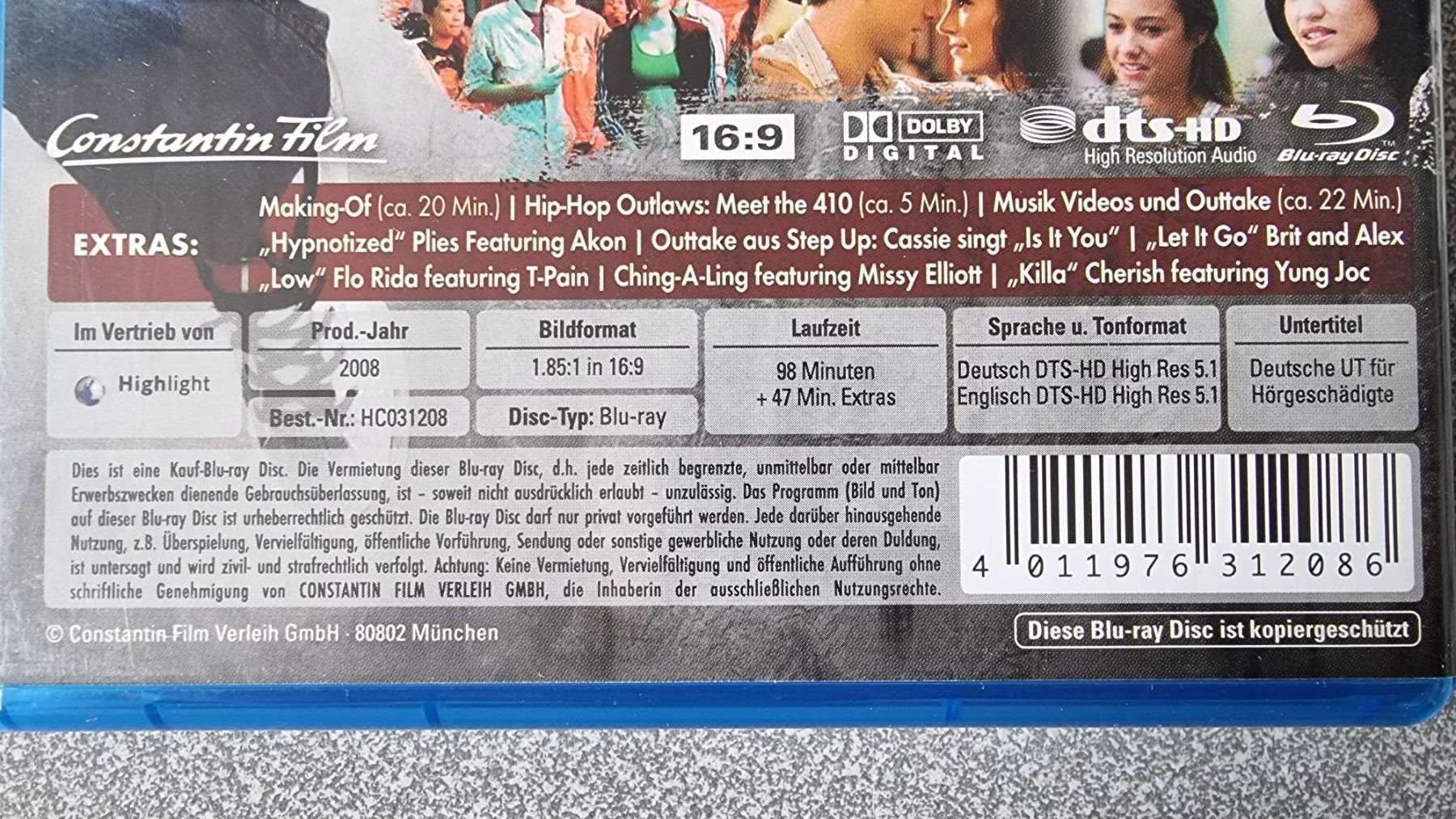 Alle DVDs: Blu Ray - Step Up To the Streets – Gebraucht aus Oetwil am See von fineli2 1