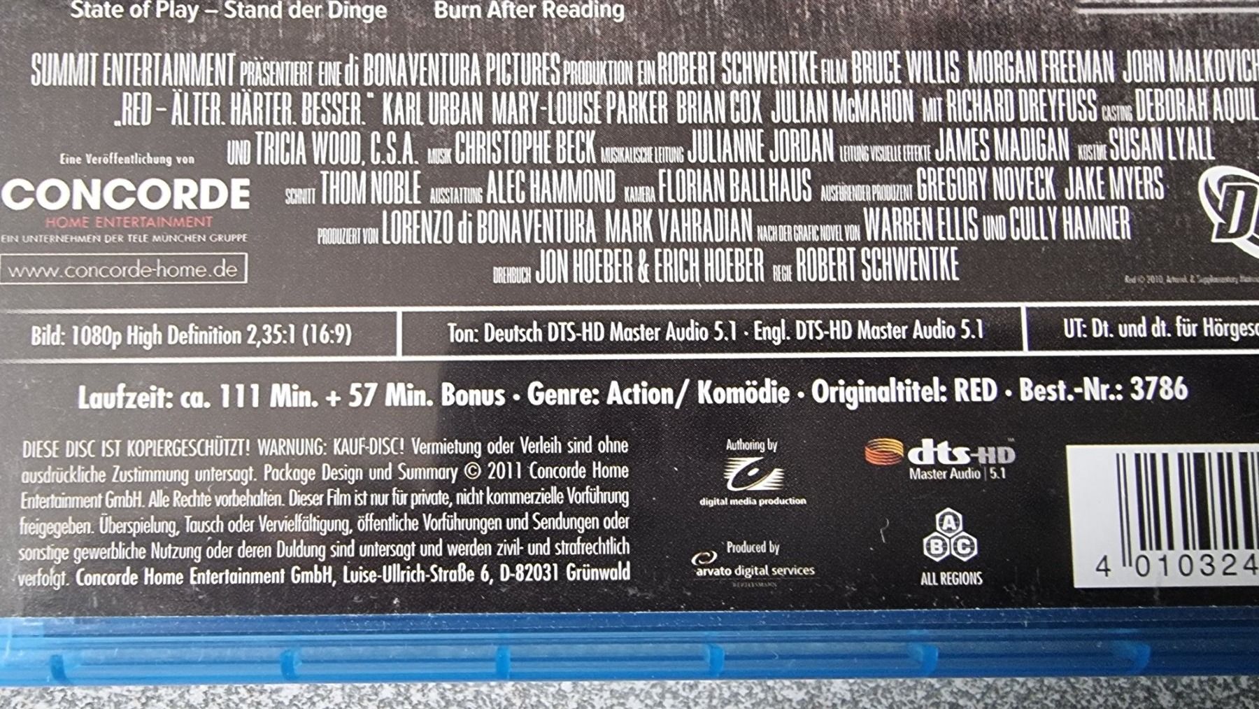 Tutti i DVDs: Blu Ray - RED / Bruce Willis – Usato da Oetwil am See venduto da fineli2 1