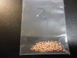 100 perles tungstène cuivre 2,00 mm