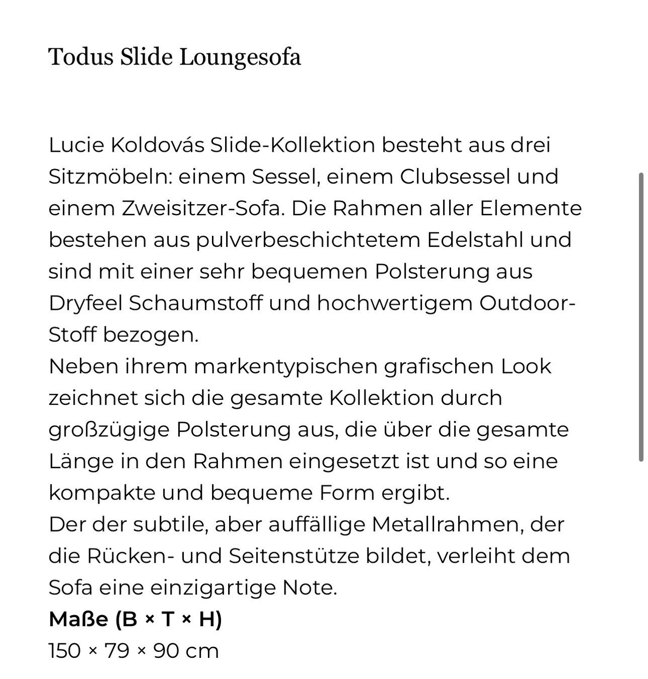 Divani: Todus 2er Lounge Outdoor – Usato da Dietikon venduto da Rodrigo 1