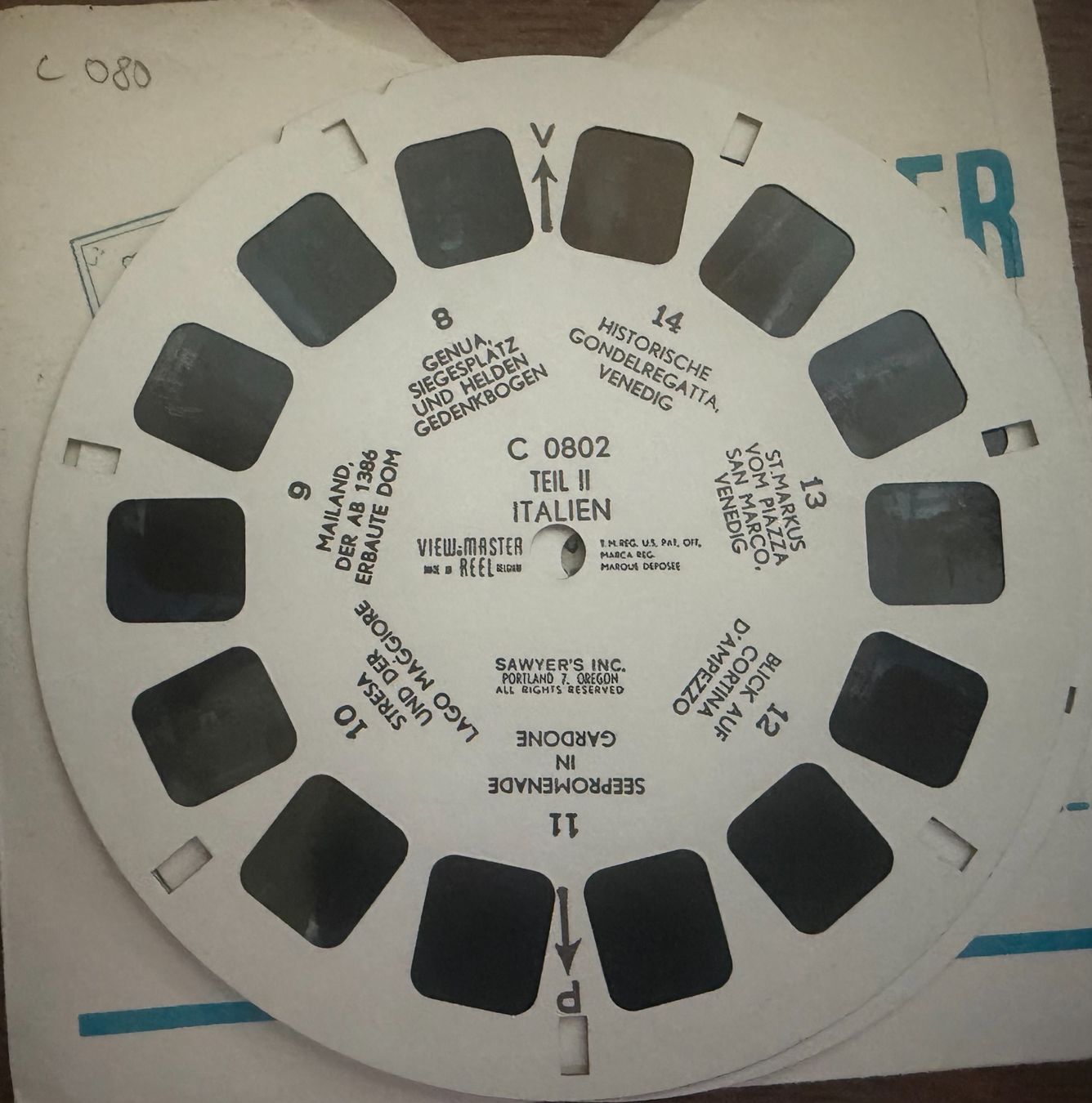 View-master Giocattoli: View-Master 3D: Nr. 080 Italien (3 Scheiben) – Usato da Tegerfelden venduto da siebenmacky 2