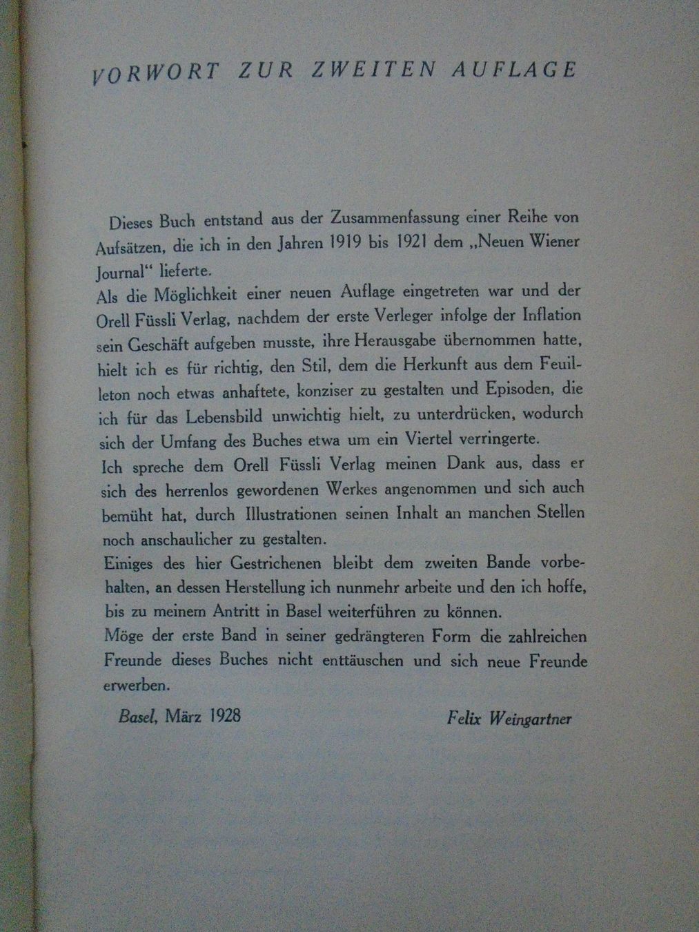 Libri: Felix Weingartner Lebenserinnerungen / Dirigent + Komponist – Usato da Pfeffingen venduto da Intertandem 7