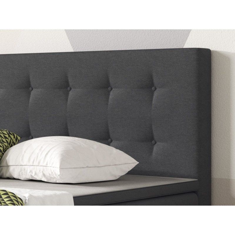 Letti: Boxspringbett 140x200cm KÖLN - Anthrazit – Nuovo e nell'imballaggio originale da Wallenwil venduto da toesstal-vertrieb 3