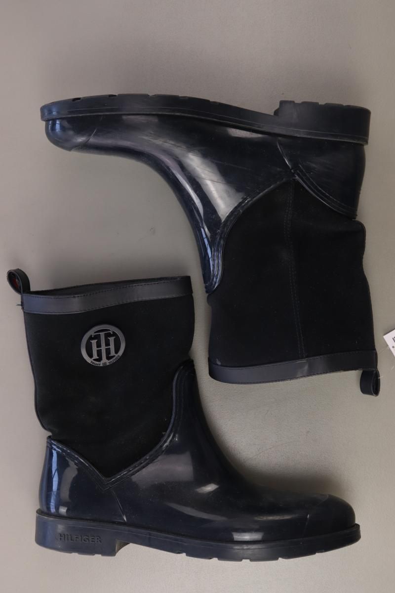 Damenschuhe: Tommy Hilfiger Absatzstiefel Gr. 39 blau – Gebraucht aus Neustadt an der Waldnaab von SecondLifeFashion 1