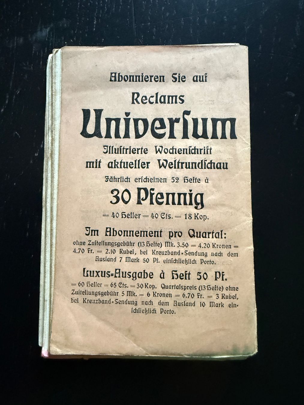Libri: Universal-Bibliothek Die hölzerne Clara von Conscience 1879 – Usato da Erstfeld venduto da Uhu1980 7