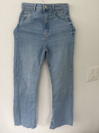 H&M Jeans Straight Fit hellblau Grösse 36 