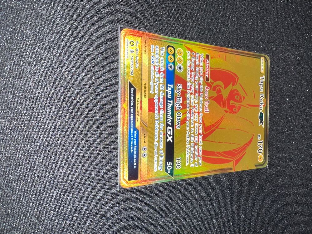 Pokémon Tapu Koko GX SV93/SV94 Gold Card Englisch | Kaufen auf Ricardo