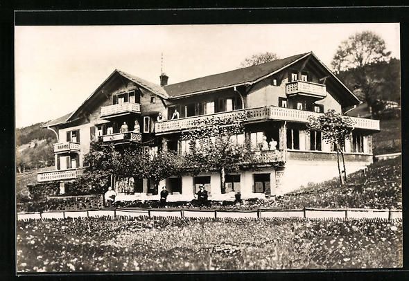 Cartoline postali: AK Beatenberg, Pension Riedboden, 1958 – Usato da Berlin venduto da bartko-reher