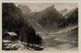 AI 16 Seealpsee m Säntismassiv 1933 «Echter Photo-Handdruck»