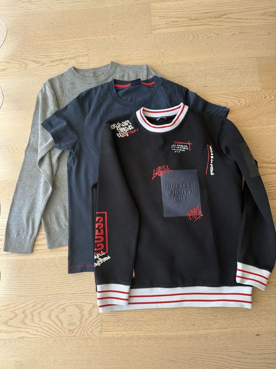 Kleiderpakete & -sets: Set 2 Pullover und T-Shirt Gr. 164/14 – Gebraucht aus Wallisellen von Rally68