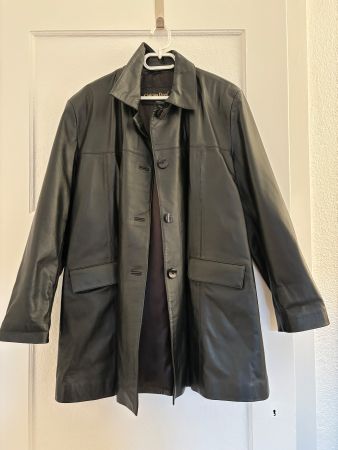 Veste en cuir vintage en cuir véritable