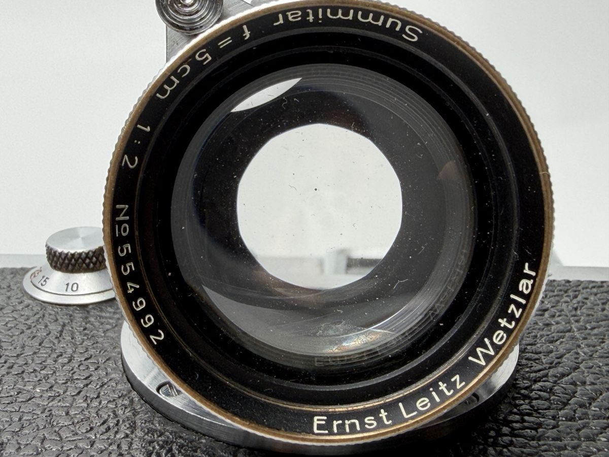 Leica Fotocamera: Leitz Leica IIIf & Summitar 5cm & Tasche – Usato da zuchwil venduto da solotin74 6