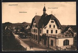 Appenzell, Bahnhofstrasse und Neues Post