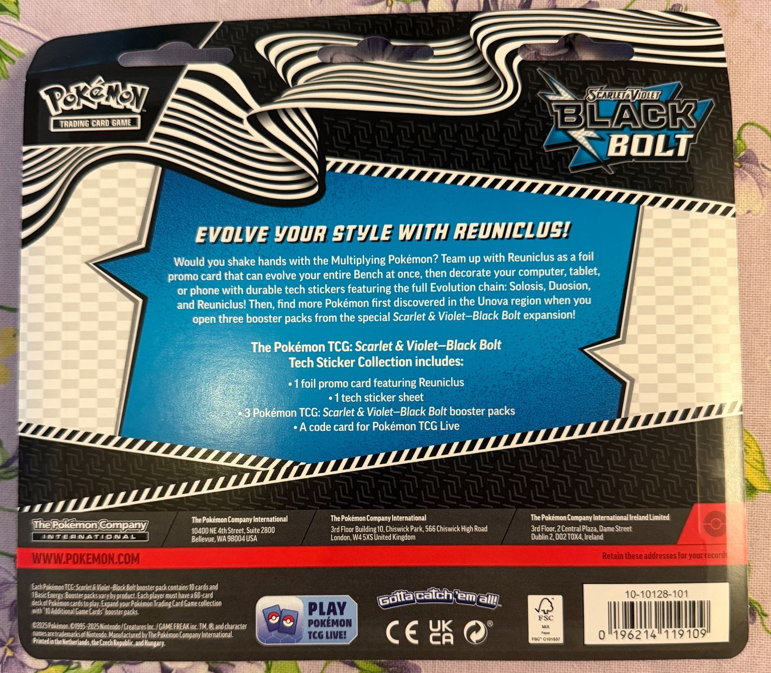 Pokémon Carte collezionabili: Pokémon - Black Bolt - Tech Sticker Collection - EN – Nuovo e nell'imballaggio originale da Meyrin venduto da mat_y78m 1