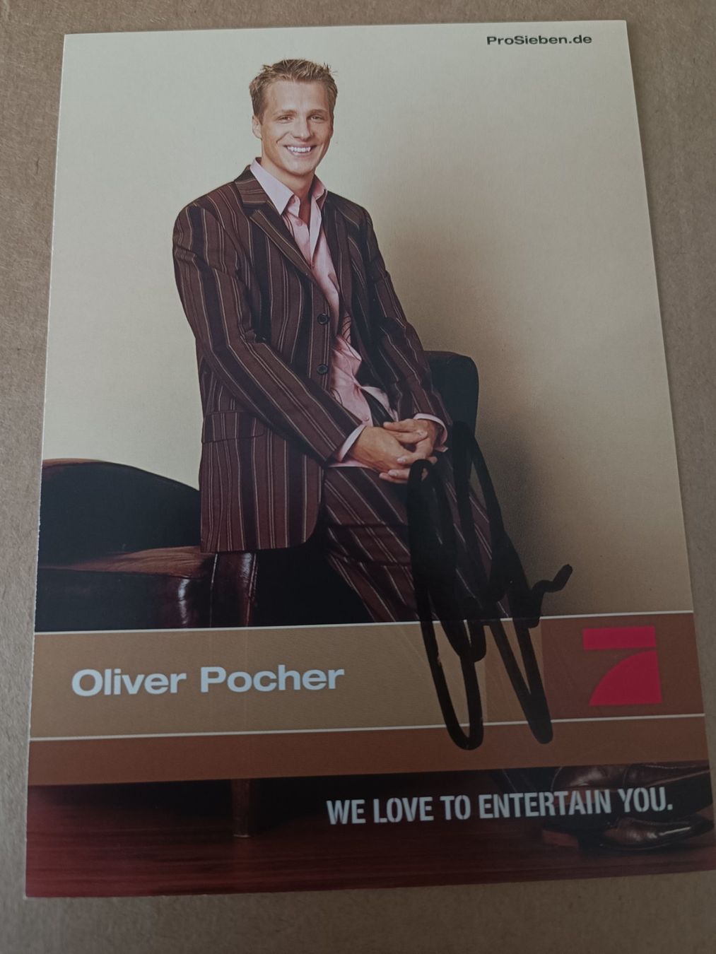 Autografi: Oliver Pocher - handsignierte Autogrammkarte – Usato da Menziken venduto da Autogramme