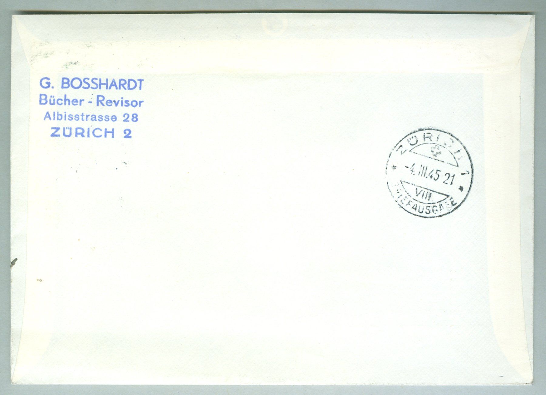 Alle Briefmarken: 1945 Schweiz Gedenkblocks – Gebraucht aus Zürich von yago-rot 1