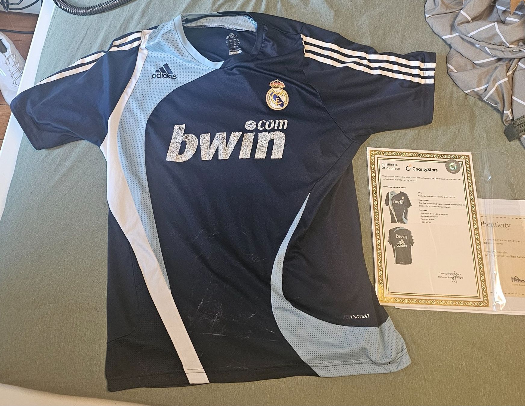 Real Madrid Canottiere & Pantaloni: Real Madrid Training worn Marcelo – Usato da St-Prex venduto da sebgav