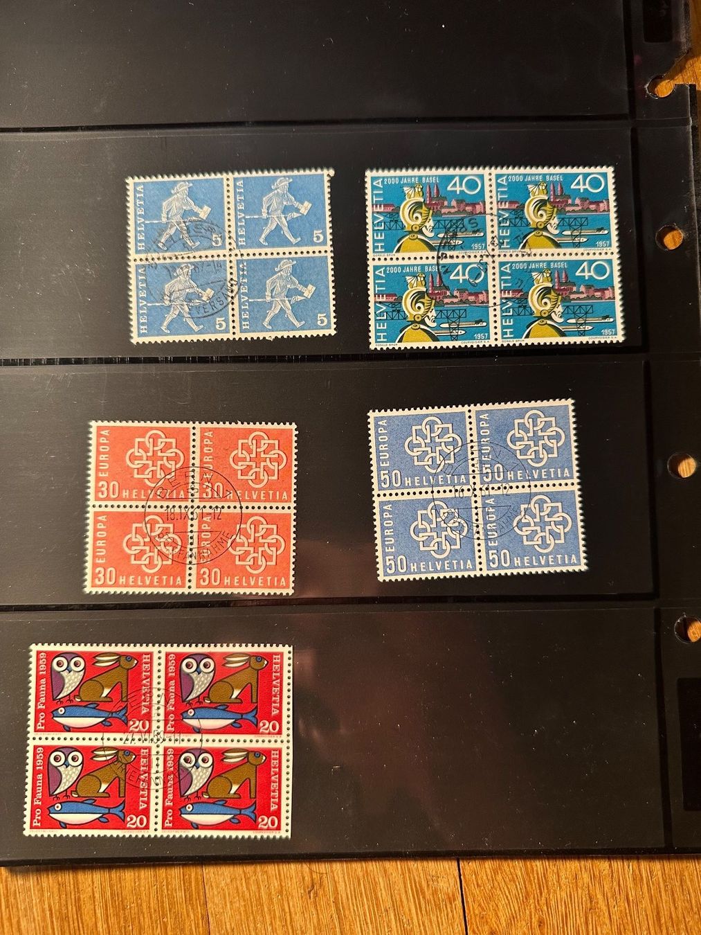 Tutti i francobolli: 4er Blöcke Schweiz Sammlung – Usato da Stettfurt venduto da 2442 1