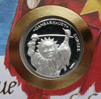 Numisbrief Gansabhauet Sursee mit Silbermedallie+Viererblock