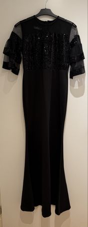 Schwarzes Abendkleid lang NEU