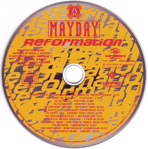CD: MayDay REFORMATION   Electronic Techno Hard Trance Acid 2CD – Usato da Kandergrund venduto da Sososo 3