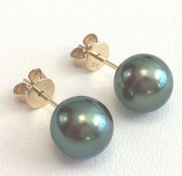 Ohrringe & -stecker: Tahiti-Perlohrstecker, grau, statt 780,- – Neu und originalverpackt aus Zürich von juwelier-damken 4