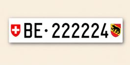 Kontrollschild BE 222224