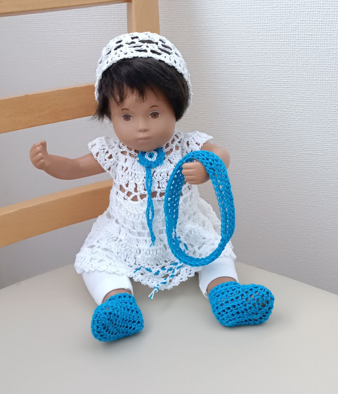Bambole: Sasha Babyset gehäkelt – Nuovo e nell'imballaggio originale da Seewen SZ venduto da 27maan