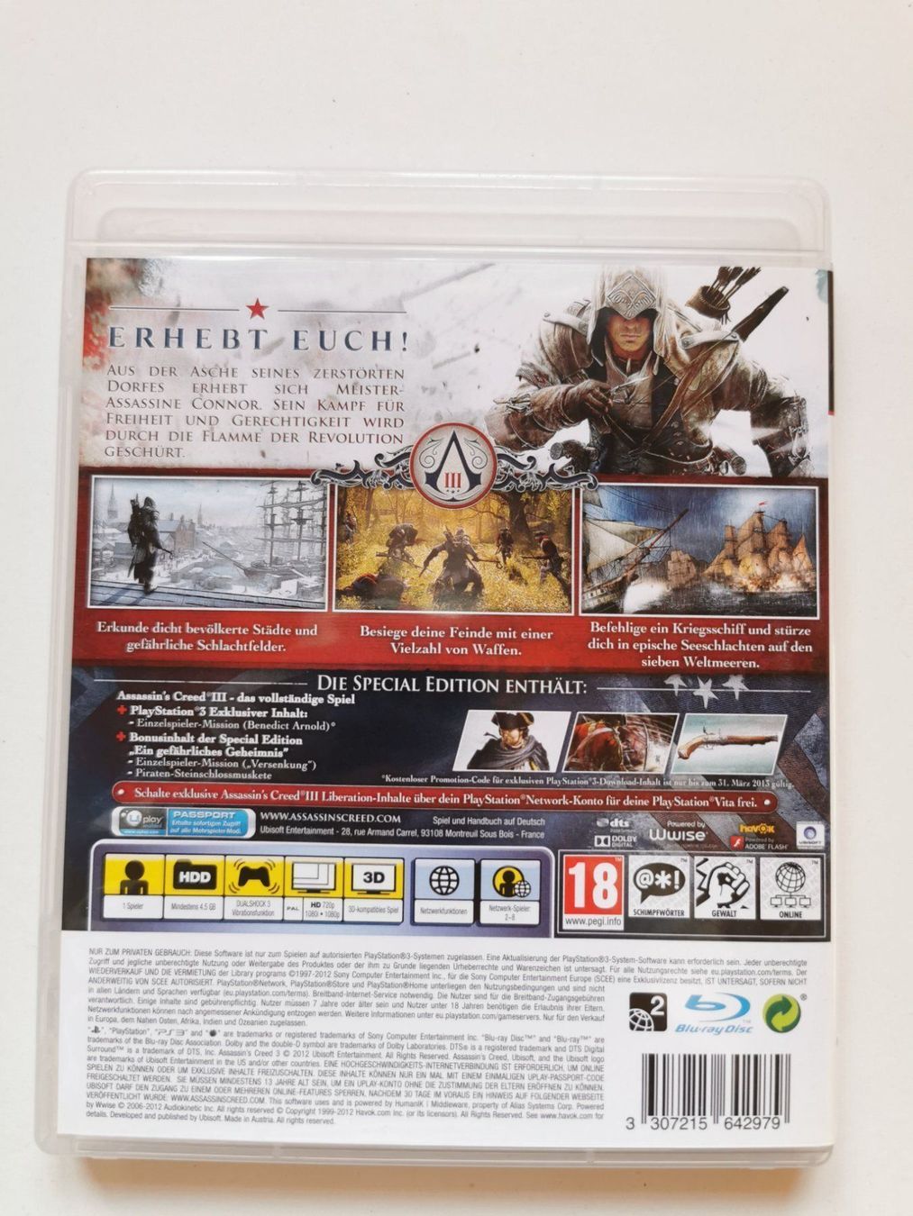 Sony Giochi: Ps 3 - Assassin's Creed III 3 – Usato da Lenzburg venduto da eyworld 2