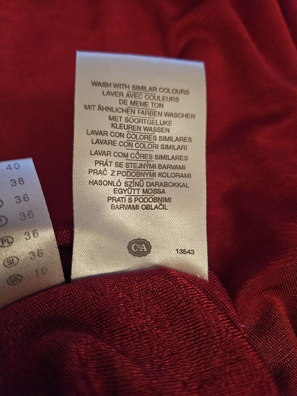 C&A Vestiti: Rotes C&A Kleid, Grösse 38, neuwertig  – Nuovo (secondo la descrizione) da Anwil venduto da tamoos 4