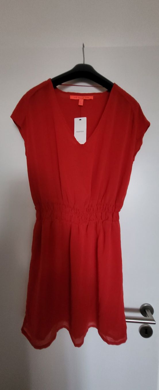 Mango Vestiti: Robe rouge/orange Mango neuve – Nuovo e nell'imballaggio originale da Granges-Paccot venduto da Cecile76 1