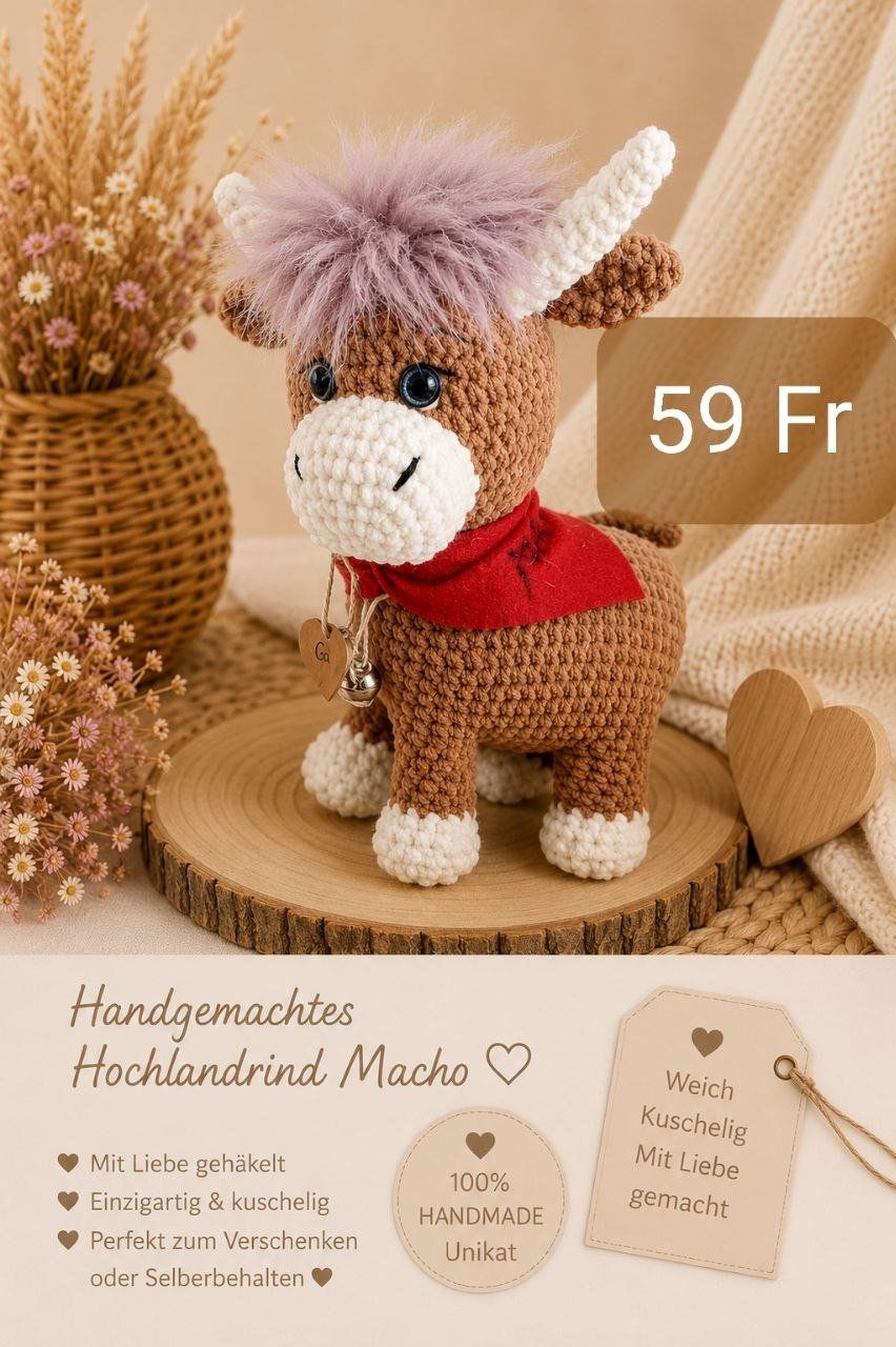 Jouets: Handgemachte Kuh – Neuf (Voir description) à Widnau par Sau_r9gp