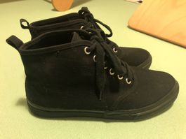 Canvas Schuhe Schwarz Grösse 36 Divided 1x getragen