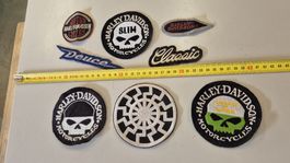 divers patchs Harley-Davidson