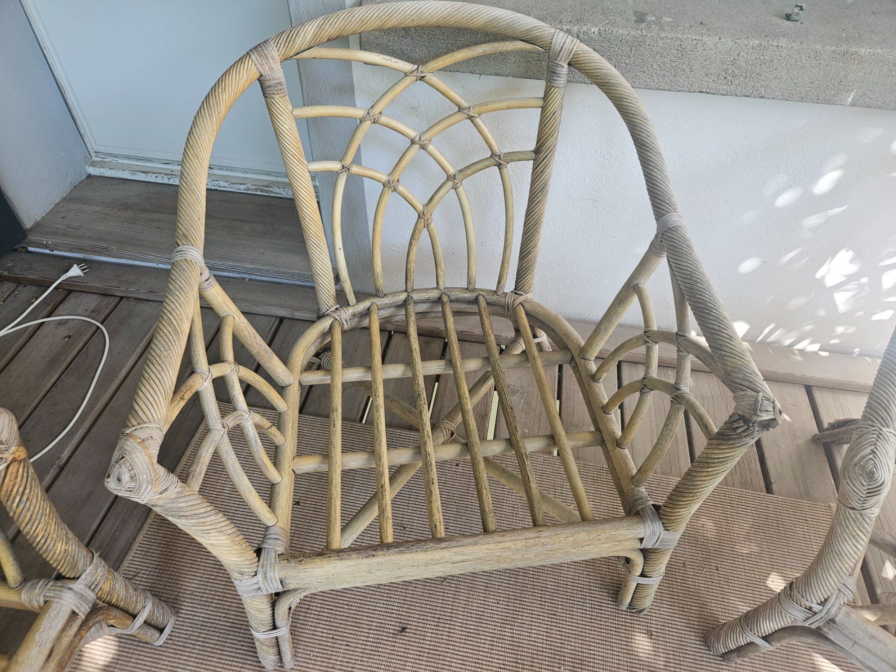 Sofas: Balkon Rattanmöbel Garnitur – Gebraucht aus Zürich von juthal 4