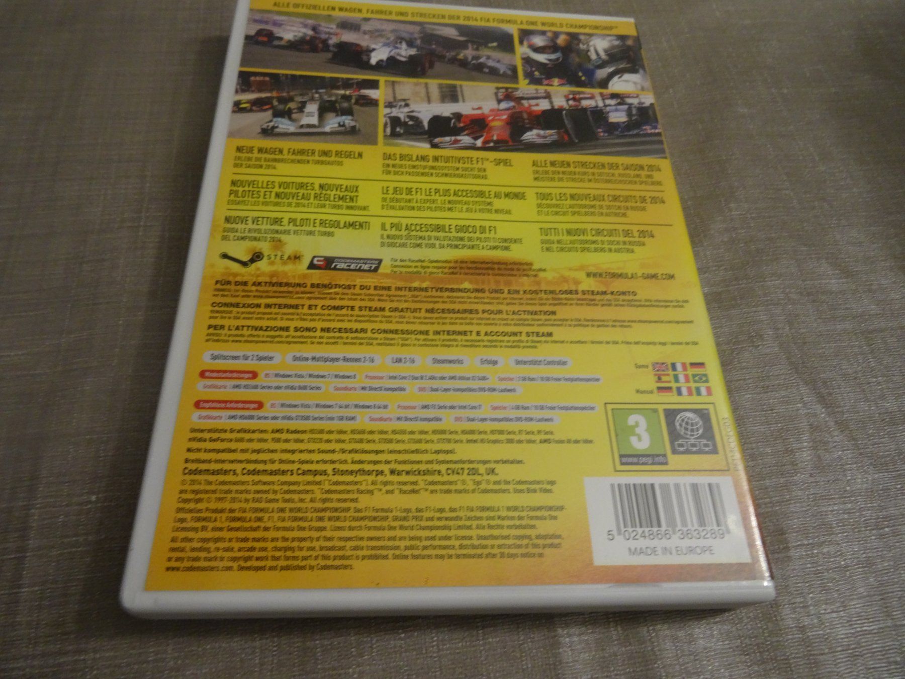 Giochi: F1 Formula 1 2014 - PC – Usato da Olten venduto da Disc-Ausverkauf 2
