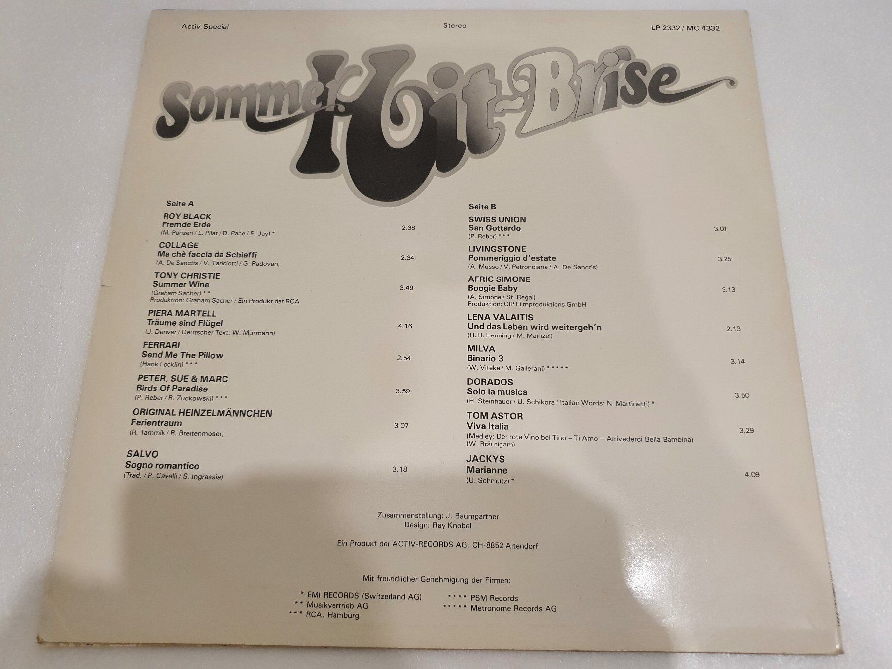 Dischi in vinile: Sommer Hit-Brise – Usato da Uster venduto da Vinyl-Leidenschaft 1