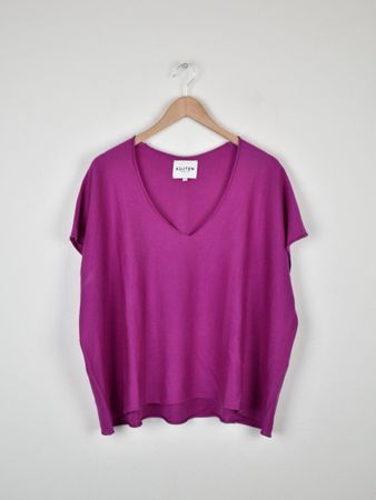 Kujten Pullover, leicht, Gr.36, oversized, Seide & Kaschmir