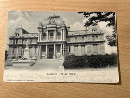 Alte Ansichtskarte Bundesgericht Lausanne, 1904, Top!