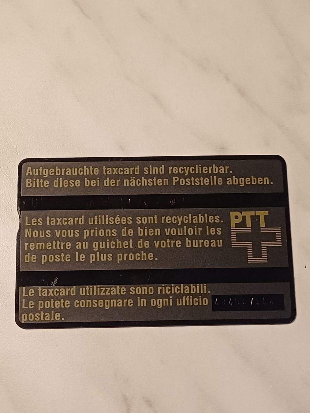 Swisscom Cartes de téléphone: Taxcard  – D'occasion à Domat-ems par Gr8wood 1