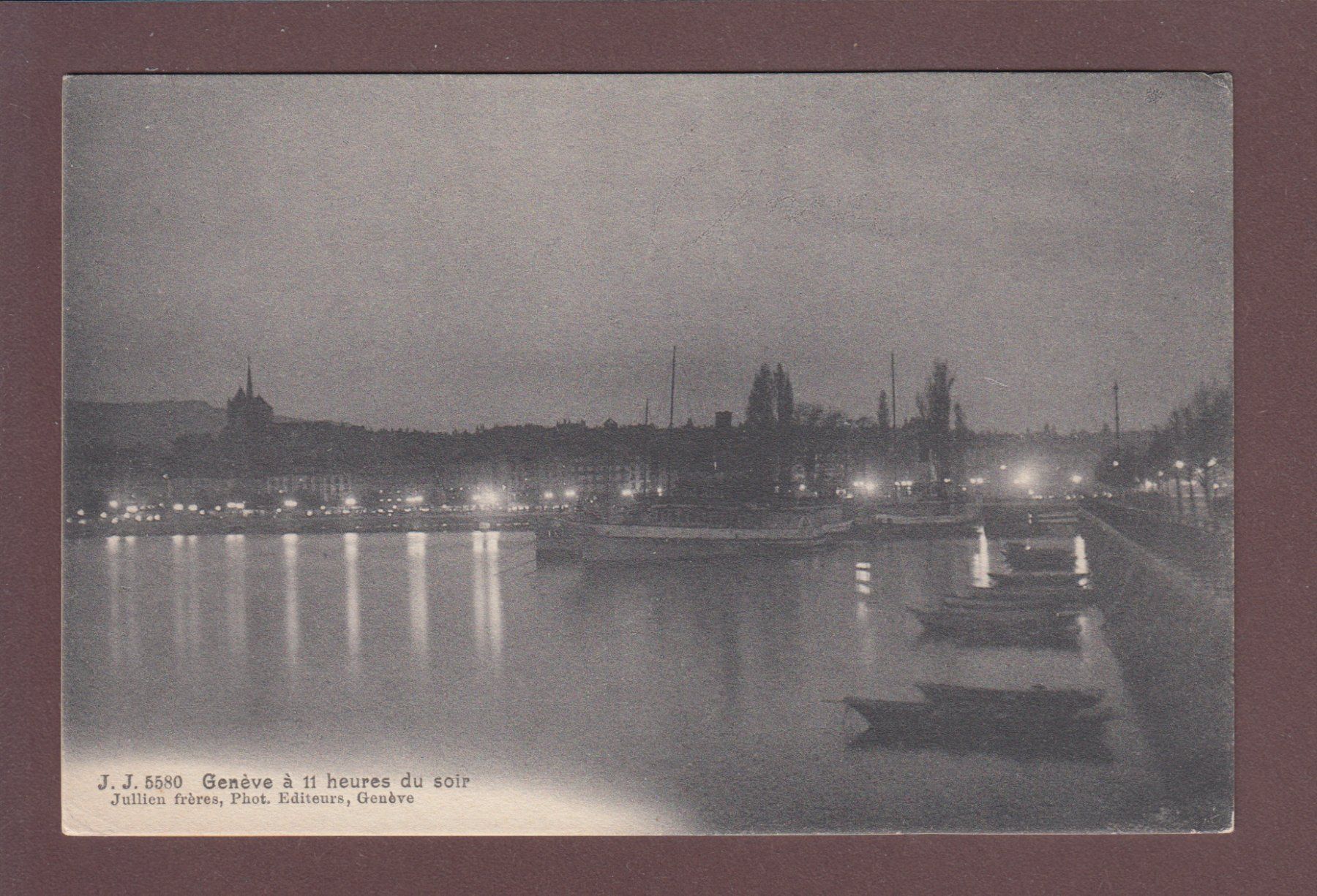 Cartoline postali: GENEVE de nuit – Usato da Pully venduto da nicecards