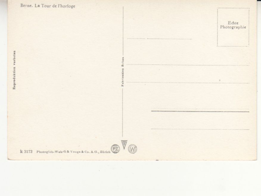 Cartoline postali: Bern Zytglogge ca. 1940 – Usato da Bürglen TG venduto da StampGraf 1