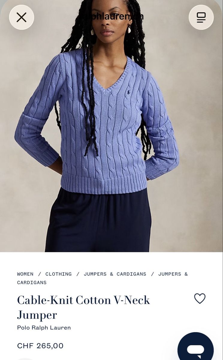Ralph Lauren Maglioni & Felpe: RALPH LAUREN Cable-knit cotton Pullover S/36 – Usato da Zürich venduto da Angela_Fashion_Lover 8