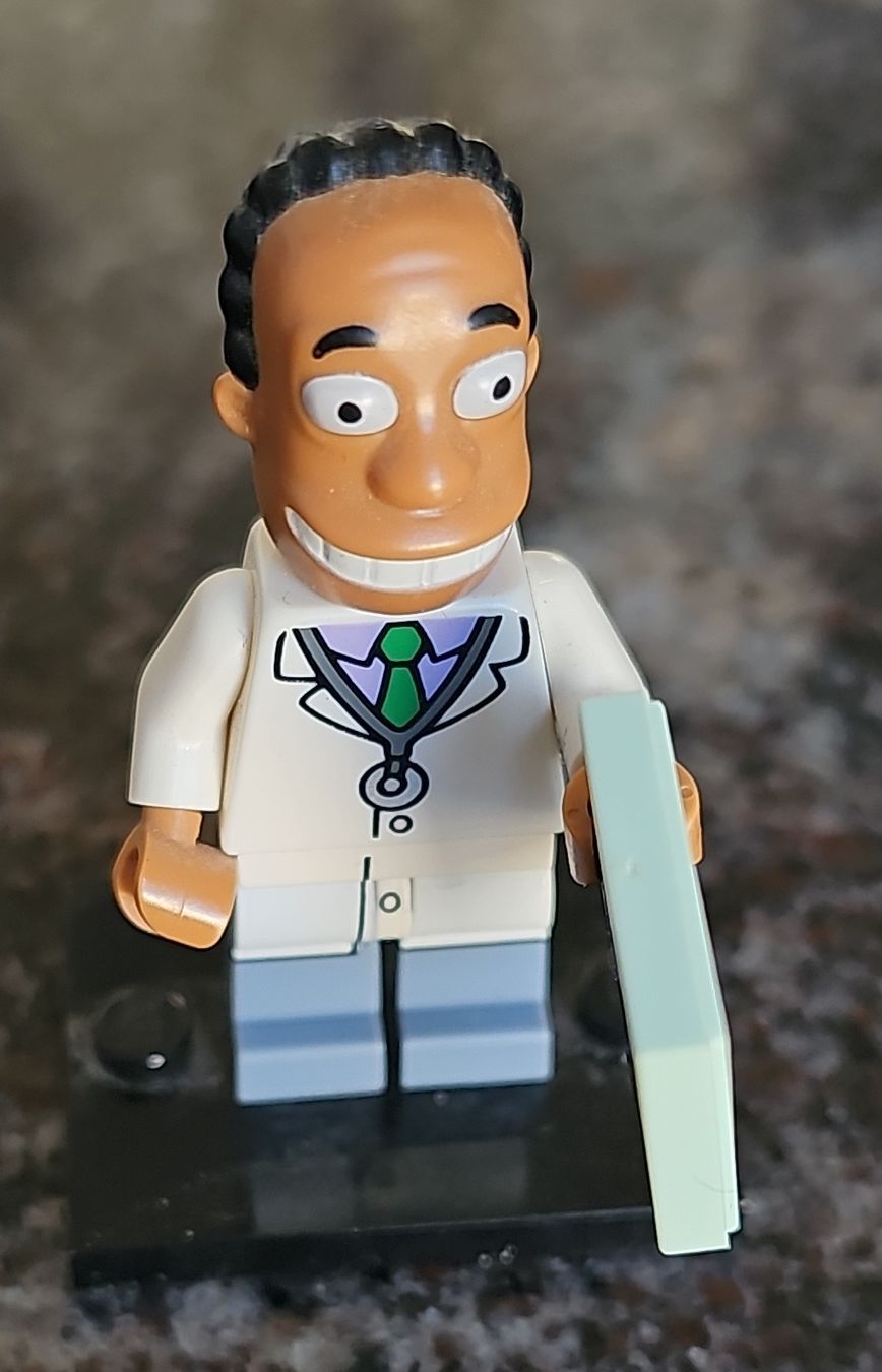Lego Statuette: LEGO Minifigur Dr. Hibbert Simpsons – Nuovo (secondo la descrizione) da Basel venduto da ros_hc58
