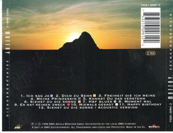CDs: Peter Maffay - Sechsundneunzig [ariola] – D'occasion à Unterbch par uqliv 1