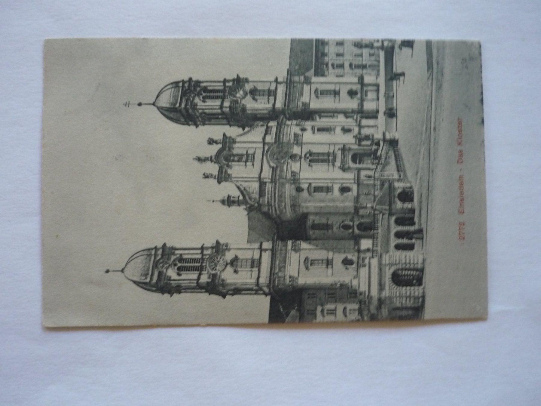 Cartoline postali: Ansichtskarte Kloster Einsiedeln gelaufen gebraucht – Usato da Langnau i. E. venduto da Laendu7000